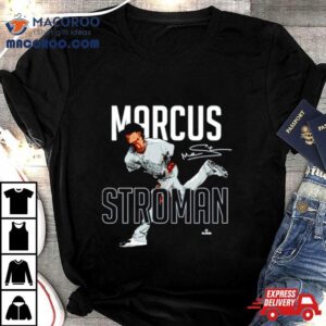 Marcus Stroman Pitching Mlbpa Baseball Signature Tshirt