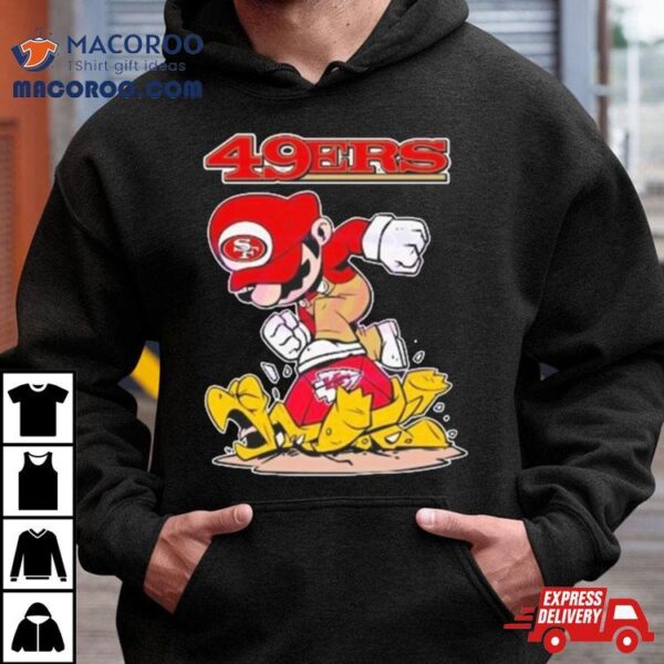 Mario 49ers Stomps On Kansas City Chiefs T Shirts