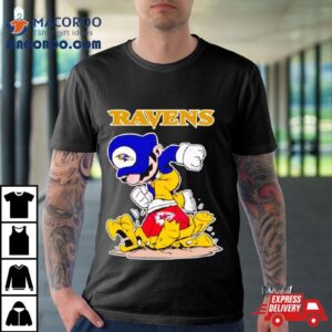 Mario Ravens Stomps On Kansas City Chiefs Football Tshirt