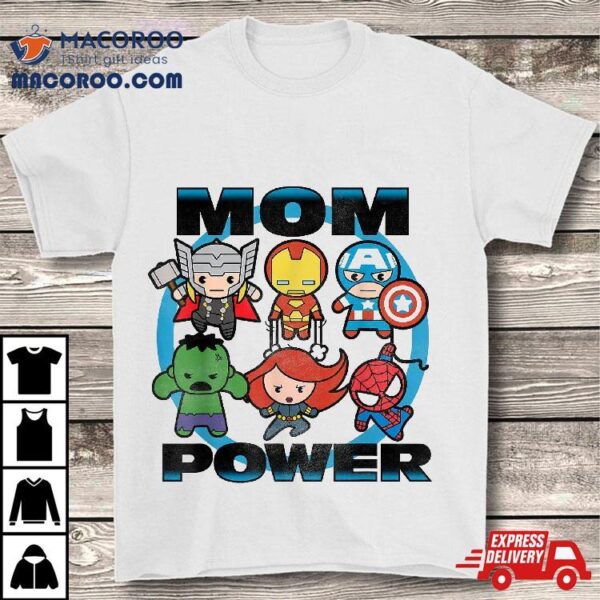 Marvel Comics Mother’s Day Kawaii Avengers Mom Power Shirt