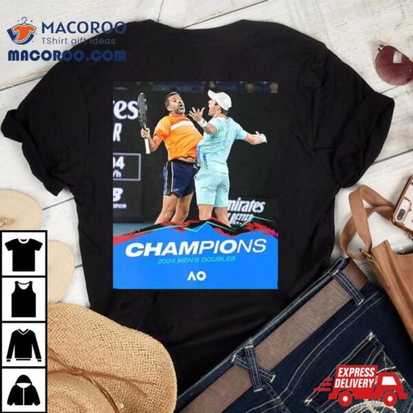 Matt Ebden And Rohan Bopanna Mission Accomplished Win Their First Grand Slam Title As A Team Aus Open 2024 Men’s Doubles Champions T Shirt