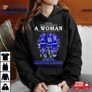 Matthews Nylander Marner Never Underestimate A Woman Who Understands Hockey And Loves Toronto Maple Leafs Signatures Shirt