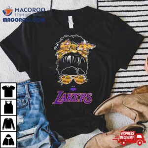 Messy Bun Los Angeles Lakers Kind Of Girl Shirt