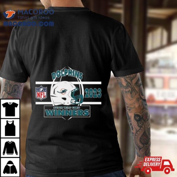 Miami Dolphins Afc Super Wild Card Champions Season 2023 2024 Nfl Divisional Helmet Winners T Shirt