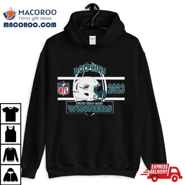 Miami Dolphins Afc Super Wild Card Champions Season 2023 2024 Nfl Divisional Helmet Winners T Shirt