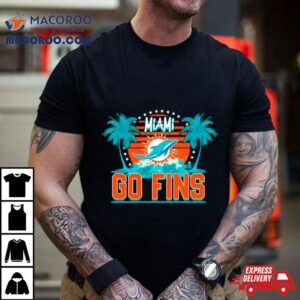 Miami Dolphins Go Fins Dolphins Football Vintage Tshirt