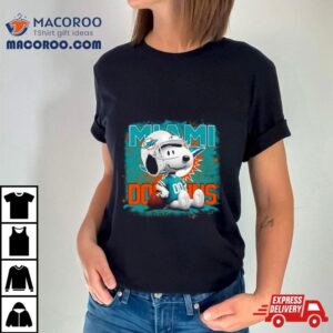 Miami Dolphins Mix Snoopy Tshirt