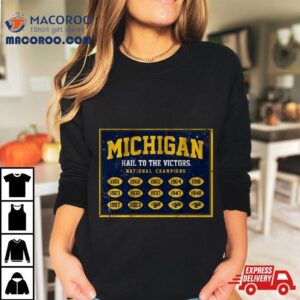 Michigan Football National Champs Banner T Shirt