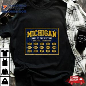 Michigan Football National Champs Banner Tshirt