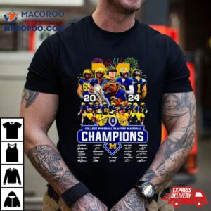 Michigan Wolverines Cfp National Champions Signatures Tshirt