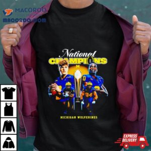 Michigan Wolverines And Jordan National Champions Tshirt