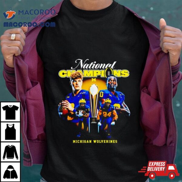 Michigan Wolverines And Jordan National Champions 2024 Shirt