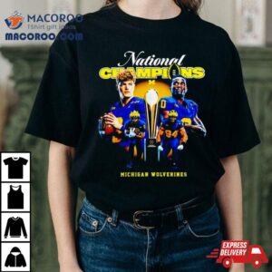 Michigan Wolverines And Jordan National Champions Tshirt