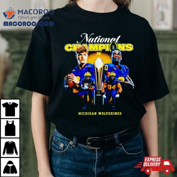 Michigan Wolverines And Jordan National Champions 2024 Shirt