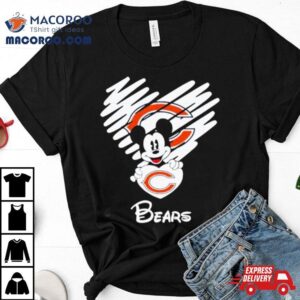 Mickey Heart Chicago Bears Tshirt