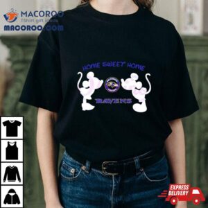 Mickey Minnie Home Sweet Home Ravens Tshirt