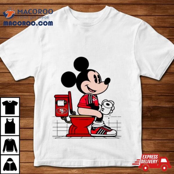 Mickey Mouse Chiefs Sitting On 49ers Shirt