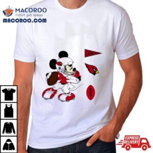 Mickey Mouse Player Arizona Cardinals Disney Football Tshirt