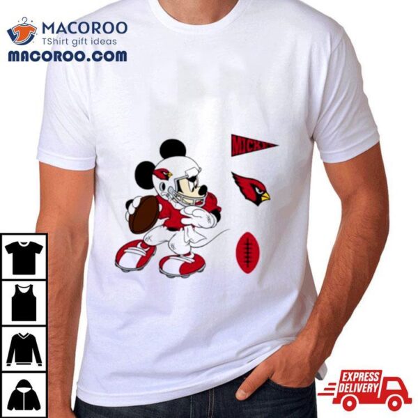 Mickey Mouse Player Arizona Cardinals Disney Football Shirt