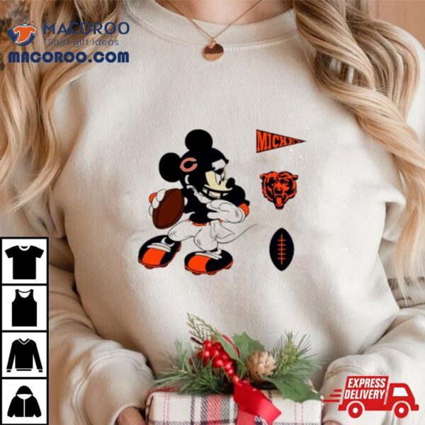 Mickey Mouse Player Chicago Bears Disney Football Shirt