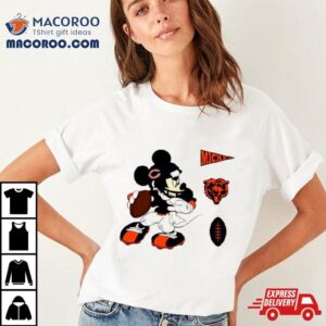 Mickey Mouse Player Chicago Bears Disney Football Tshirt