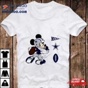 Mickey Mouse Player Dallas Cowboys Disney Football Shirt