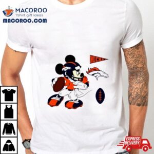 Mickey Mouse Player Denver Broncos Disney Football Shirt