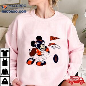 Mickey Mouse Player Denver Broncos Disney Football Tshirt