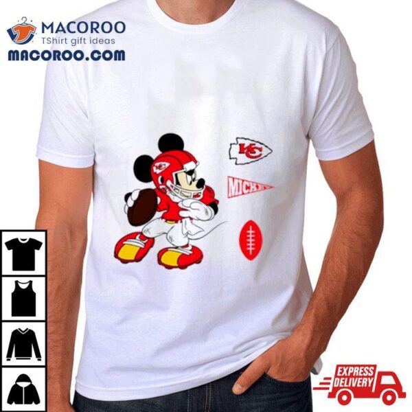 Mickey Mouse Player Kansas City Chiefs Disney Football Shirt