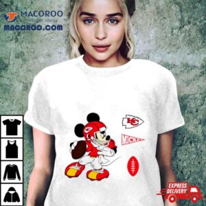 Mickey Mouse Player Kansas City Chiefs Disney Football Tshirt