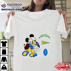 Mickey Mouse Player Los Angeles Chargers Disney Football Shirt