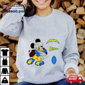 Mickey Mouse Player Los Angeles Chargers Disney Football Tshirt