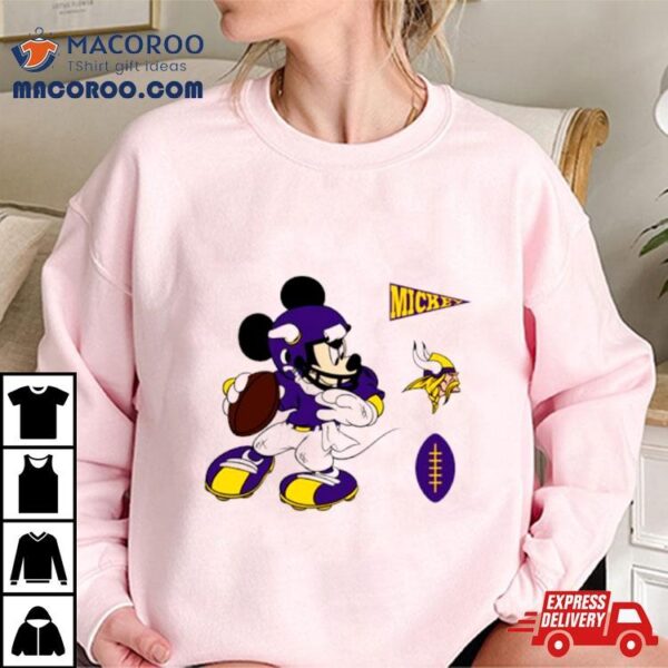 Mickey Mouse Player Minnesota Vikings Disney Football Shirt