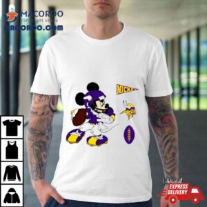 Mickey Mouse Player Minnesota Vikings Disney Football Tshirt