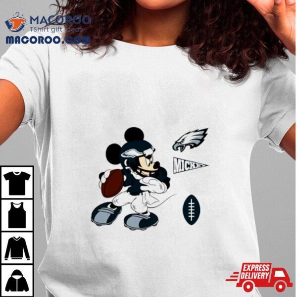 Mickey Mouse Player Philadelphia Eagles Disney Football Shirt