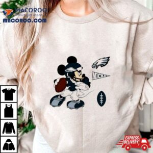 Mickey Mouse Player Philadelphia Eagles Disney Football Tshirt