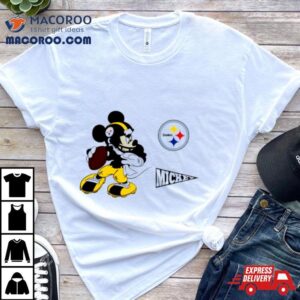 Mickey Mouse Player Pittsburgh Steelers Disney Football Tshirt