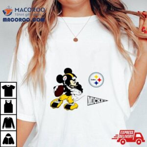 Mickey Mouse Player Pittsburgh Steelers Disney Football Tshirt