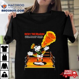 Mickey Mouse Ricky The Dragon Steamboat Willie Tshirt