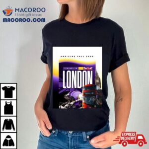 Minnesota Vikings In London Arriving Fall At Tottenham Hotspur Stadium Tshirt