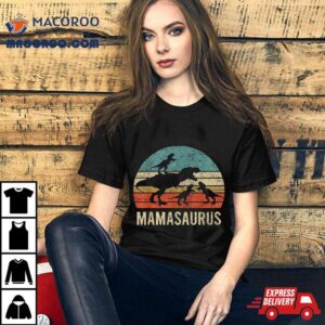 Mommy Mom Mama Dinosaur Funny Three Kids Mamasaurus Gif Tshirt