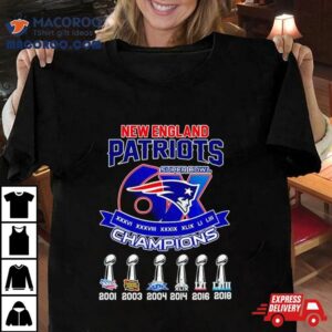 New England Patriots X Super Bowl Champions Tshirt