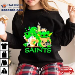 New Orleans Saints Baby Yoda Happy St.patrick’s Day Shamrock Shirt