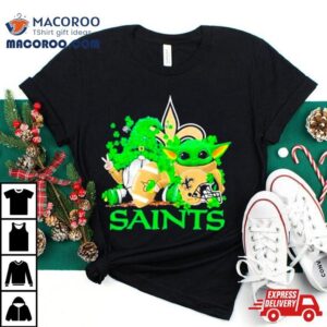 New Orleans Saints Baby Yoda Happy St.patrick’s Day Shamrock Shirt