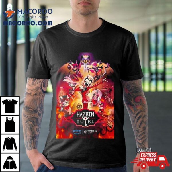 New Series Hazbin Hotel The Hollywood Handle Poster T Shirts