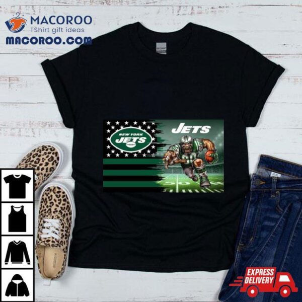 New York Jets Football Team Mascot Flag 2024 T Shirt