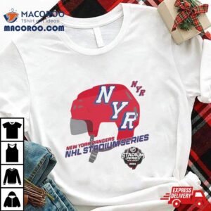 New York Rangers Nhl Stadium Series Helmet Logo Tshirt