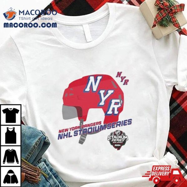 New York Rangers 2024 Nhl Stadium Series Helmet Logo T Shirt