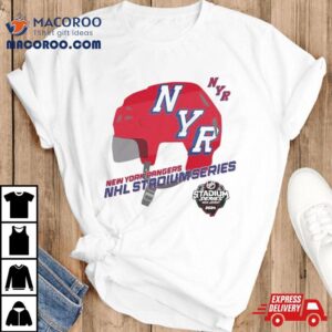 New York Rangers Nhl Stadium Series Helmet Logo Tshirt