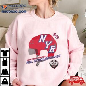 New York Rangers Nhl Stadium Series Helmet Logo Tshirt